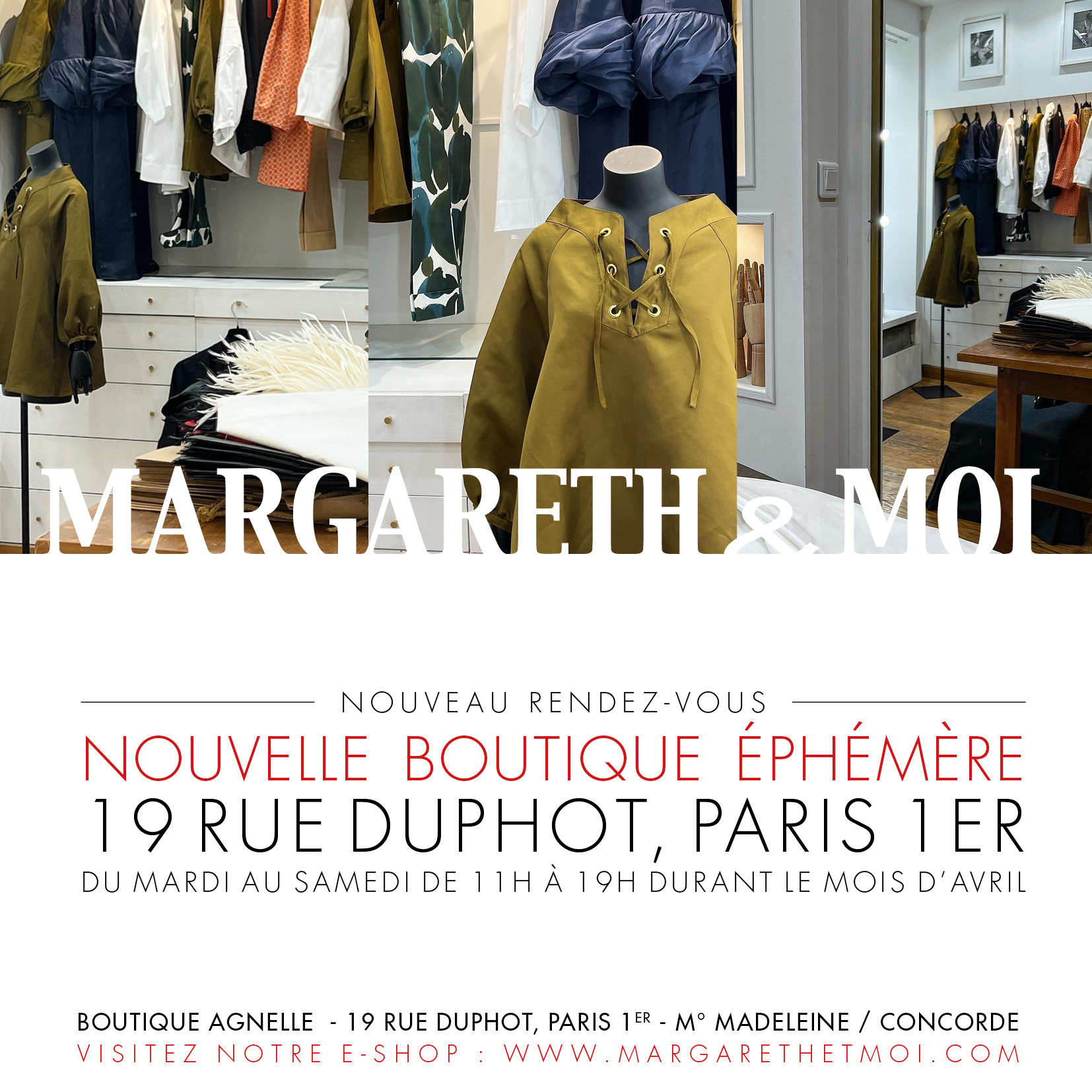 Margareth&Moi Pop Up store -AVRIL-2022